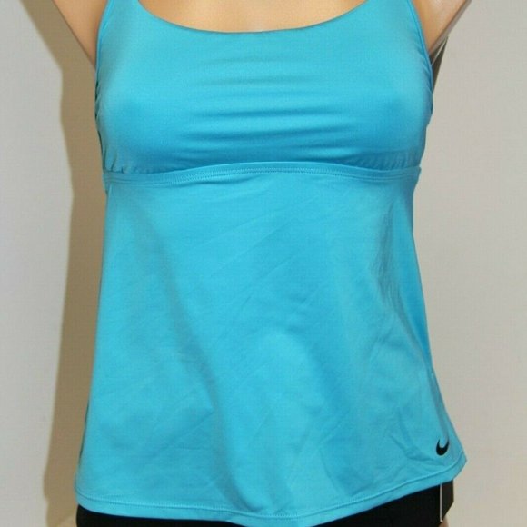 NWT Nike Swimsuit Swimwear 2pc set Size S Tankini High Waist Bottom - Picture 11 of 11